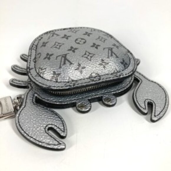 LOUIS VUITTON M02529 Monogram Club Crab Charm Wallet/Coin Case Pouch Key Holder - Picture 14 of 16